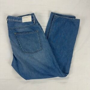 CLOSED A Better Blue Straight Leg Jeans Organic Light Wash 36x29 Button Fly‎